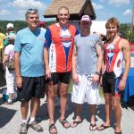 Phil, Chad, Gary, and Colin Post race