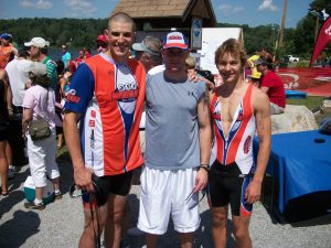 Phil, Chad, and Colin after race